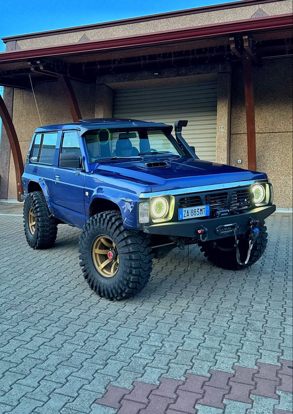 Paraurti anteriore uso gravoso nissan patrol gr y60